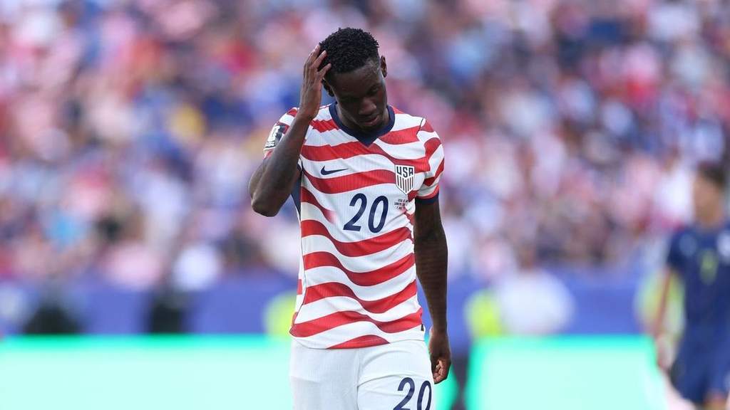 Folarin Balogun saat membela tim nasional Amerika Serikat di turnamen Piala Dunia