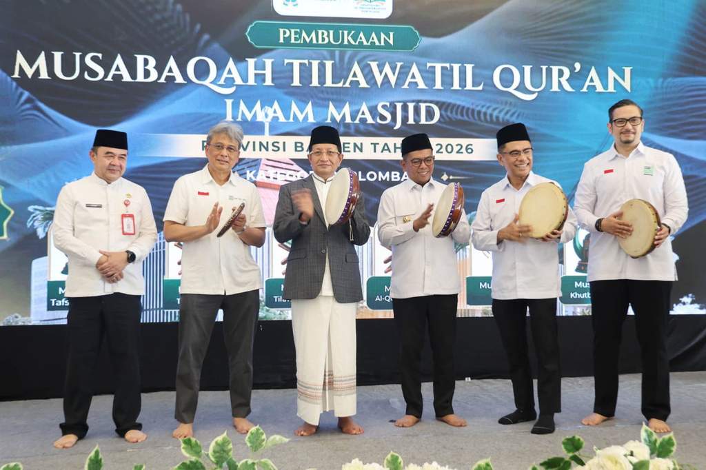 Gubernur Banten Andra Soni dan Menteri Agama Nasaruddin Umar di Masjid Baitul Mukhtar Tangerang