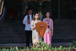 Upacara Peringatan Hari Koperasi Nasional ke-79 di halaman Balai Kota DKI Jakarta