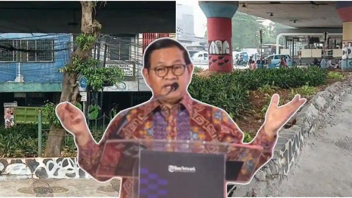 Gubernur DKI Jakarta Pramono Anung memberikan keterangan pers mengenai pencurian besi fasilitas umum